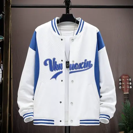 13岁男孩春秋款夹克套装12青少年帅气外套14初中学生15大童棒球服商品大图