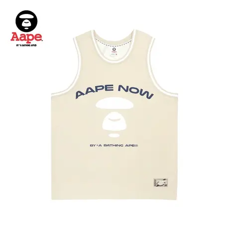 Aape旗舰店男装春夏猿颜字母印花迷彩数字运动休闲背心0872XXI商品大图