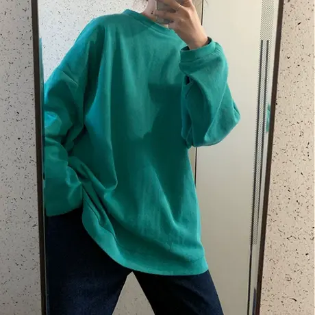 waitmore卫衣女2020初秋宽松韩版潮ins上衣bf慵懒风春秋薄款外套图片