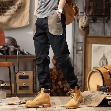 Modi Nick/摩帝尼克夏季男士休闲裤直筒潮牌工装裤潮流束脚工装裤商品大图