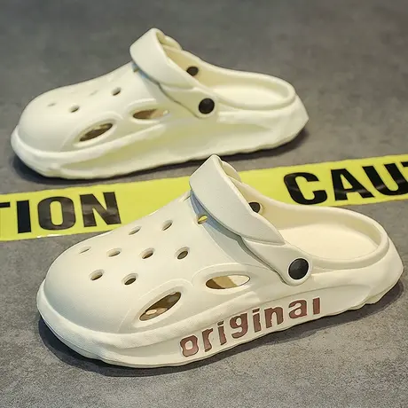 夏季水鞋胶鞋男踩屎感厨房防滑鞋男士防水鞋子男款透气沙滩涉水鞋商品大图