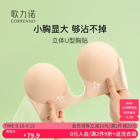 小胸聚拢乳贴无痕隐形夏季薄款防凸点无肩带礼服婚纱用防下垂胸贴图片