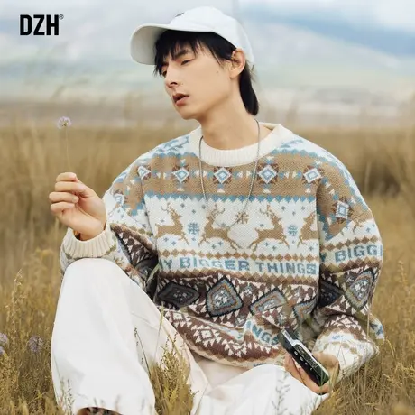男士秋冬慵懒风毛衣男冬季潮2023新款爆款宽松情侣秋装上衣针织衫图片