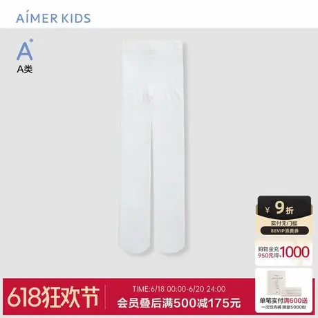 爱慕儿童24SS袜子春夏女孩白色连裤袜AK194F141商品大图