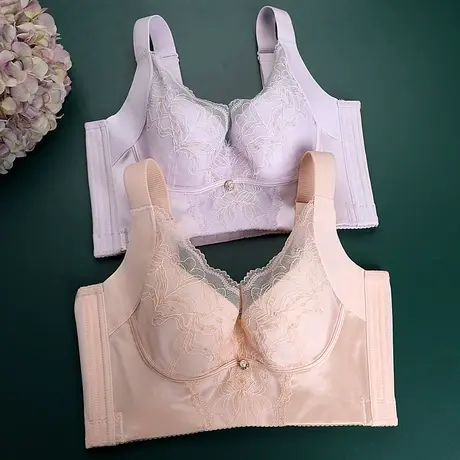 美容院调整型内衣女聚拢防下垂矫正外扩侧收副乳上托定型薄款文胸商品大图