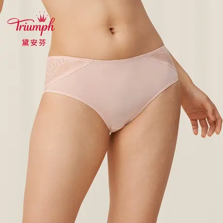 直播专享Triumph/黛安芬性感蕾丝内裤女舒适中腰平角小裤E004046图片