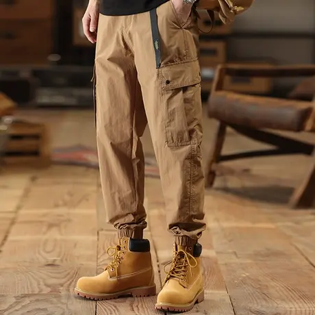 Modi Nick/摩帝尼克裤子男款男士工装裤宽松大码速干防风束脚裤子商品大图