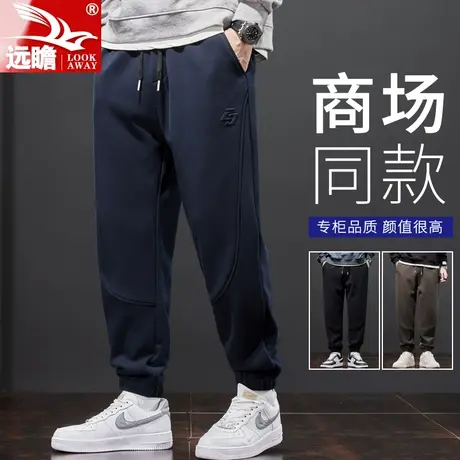 运动裤子男款春秋季2023新款卫裤潮牌男生工装束脚裤男士休闲长裤图片
