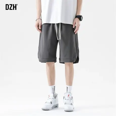男士灰色运动五分裤男夏季短裤休闲宽松运动篮球裤2023新款大裤衩商品大图
