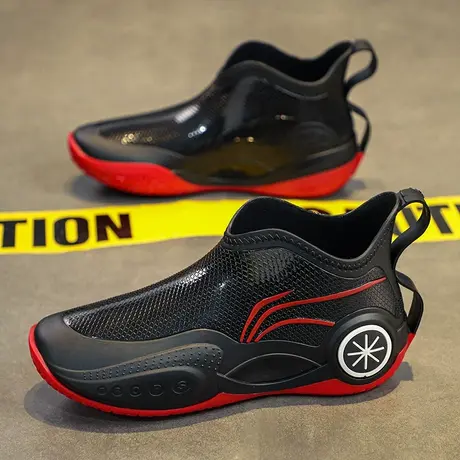 雨鞋男款夏季厨房厨师工地工作劳保水鞋男士钓鱼胶鞋防水防滑雨靴图片