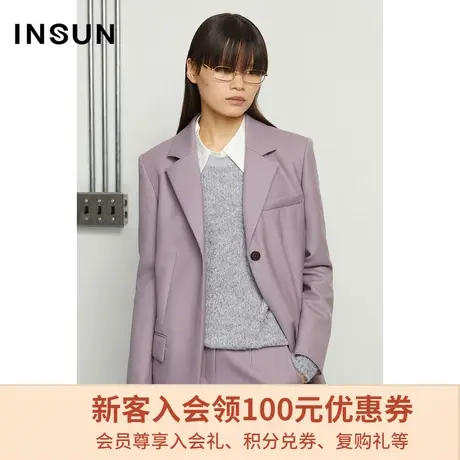 恩裳商场同款春季经典款式一粒扣设计简约时尚西装上衣图片