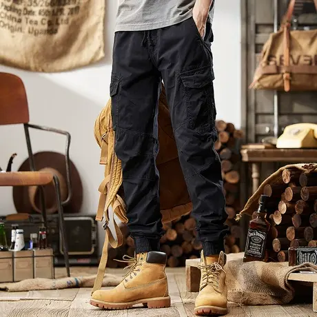 Modi Nick/摩帝尼克时尚百搭男款裤子宽松直筒潮牌工装裤束脚男士商品大图