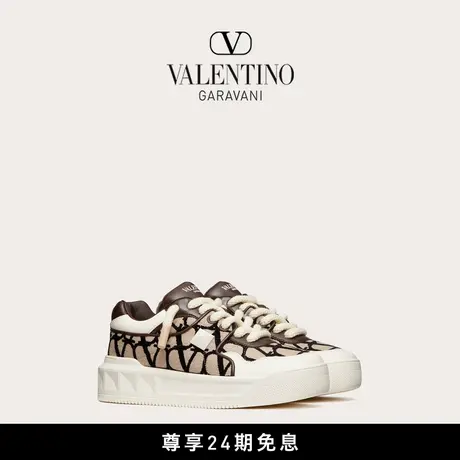 [季末优惠]华伦天奴VALENTINO男士 ONE STUD XL 印花羊皮运动鞋商品大图