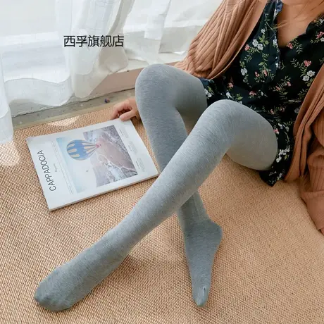 2019冬款加绒保暖显瘦一体裤平板显瘦打底裤女外穿连裤袜商品大图