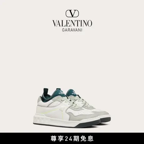【24期免息】华伦天奴VALENTINO男士 ONE STUD 羊皮和织物运动鞋商品大图