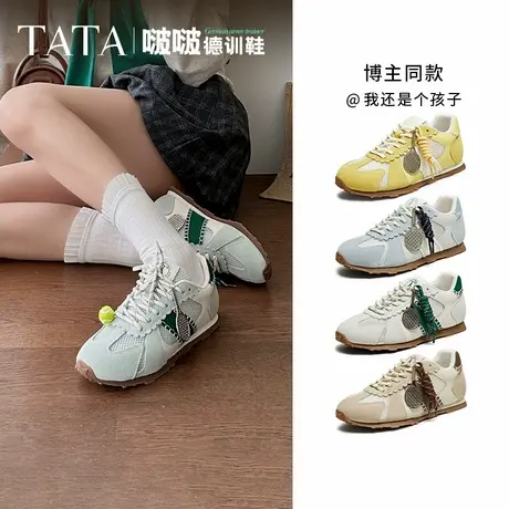 【直播下架】TATA/他她商场同款时尚阿甘鞋休闲运动鞋商品大图