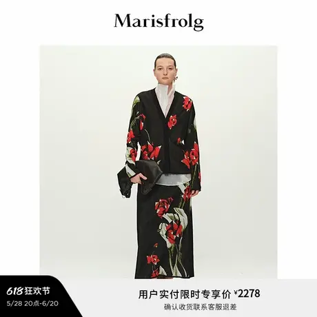 【艺术家灵感】Marisfrolg玛丝菲尔2025春新款时尚艺术感针织开衫图片