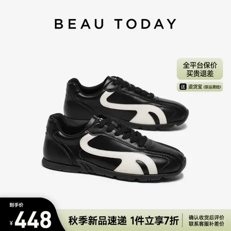 BeauToday平底德训鞋女款2025新款夏季阿甘鞋BT复古休闲鞋女鞋子商品大图