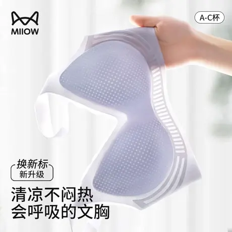 猫人无痕内衣女大胸显小胸提拉防下垂薄款2025新款美背心式文胸罩图片