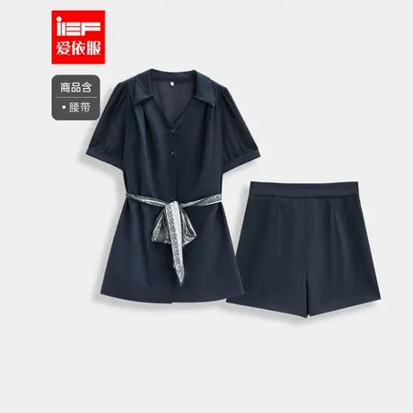 IEF/爱依服【大码女装】2025夏季新款法式文艺通勤气质里外套裤图片