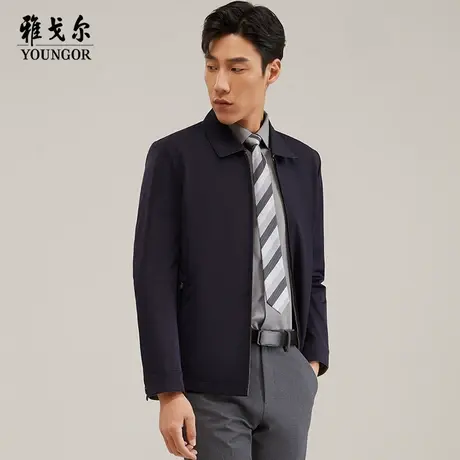 雅戈尔奥莱 男装双面穿单夹克秋商务休闲中青年茄克商品大图