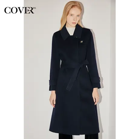 COVER冬季轻盈羊毛双面呢毛呢外套图片