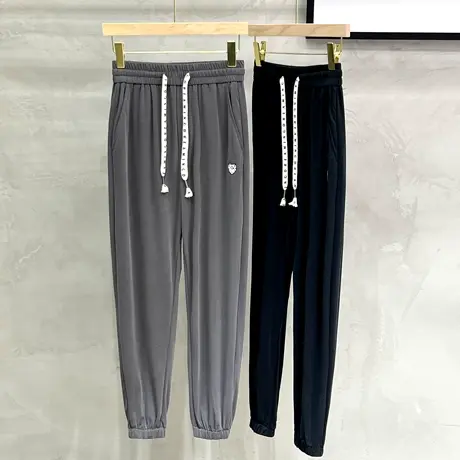 束脚运动裤男九分裤小脚卫裤子男夏季薄款散步休闲裤男韩版潮流商品大图