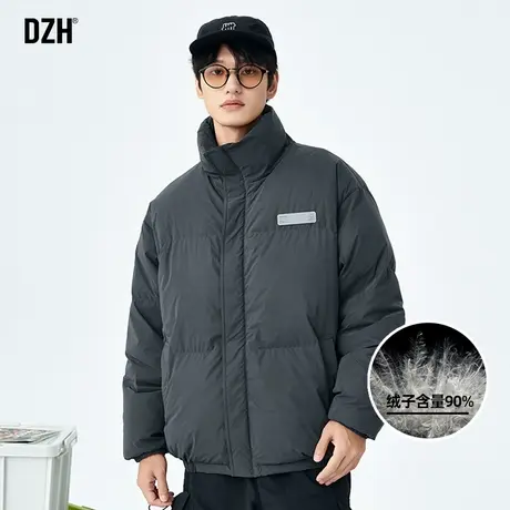 男士立领面包羽绒服男冬季2024新款加厚保暖外套短款羽绒夹克冬装商品大图
