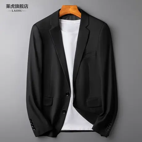 男士休闲西装外套单件韩版修身秋季商务正装小西服男潮流帅气上衣商品大图