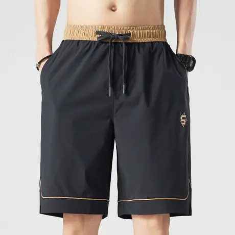 夏季薄款冰丝速干夏天男款休闲运动短裤外穿大裤头五分凉凉中裤子商品大图