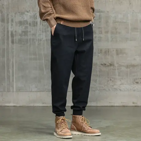 潮流休闲男装裤子高颜值裤子束脚裤子男款潮流百搭工装裤休闲男装商品大图