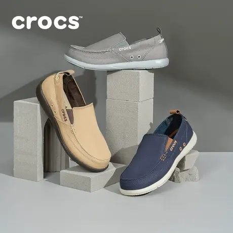 Crocs男鞋卡骆驰帆布鞋男士乐福鞋一脚蹬户外休闲鞋|207635商品大图