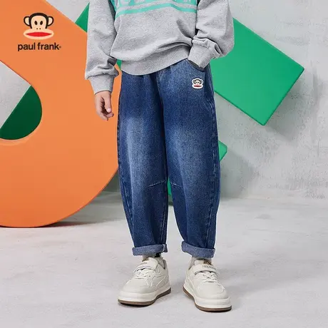 大嘴猴童装儿童牛仔长裤男童2024春秋款新品中大童牛仔裤舒适潮酷商品大图