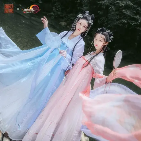 越吟歌酒 如梦霓裳原创交嵛裙齐胸襦裙夏季汉服女装图片