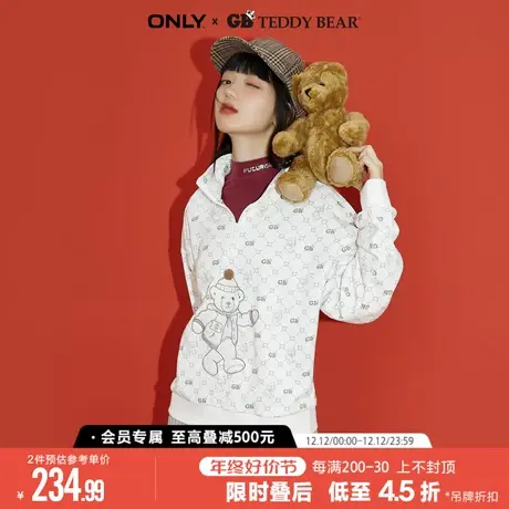 ONLYTEDDY BEAR泰迪熊联名满印套头卫衣女|12249S056商品大图