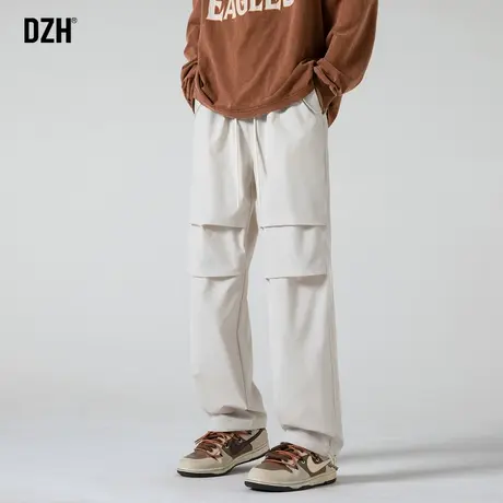 男士冲锋裤工装裤男美式vibe风裤子2023新款休闲长裤直筒裤伞兵裤商品大图