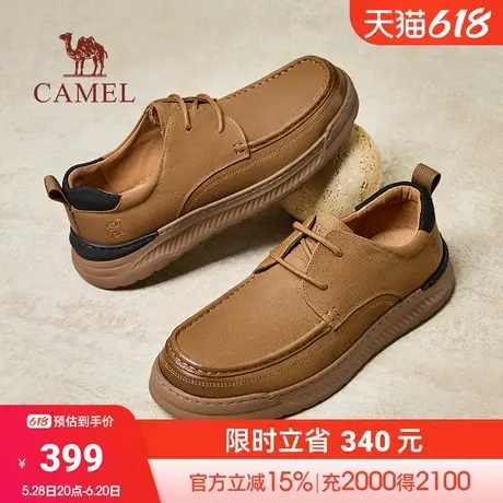 骆驼男鞋2025秋季新款复古低帮工装鞋男款男士休闲皮鞋舒适男鞋商品大图