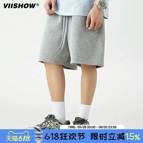 VIISHOW美式短裤男夏季2025新款潮牌宽松休闲五分裤运动篮球中裤图片