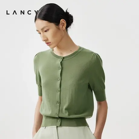 朗姿春季新款毛针织衫图片