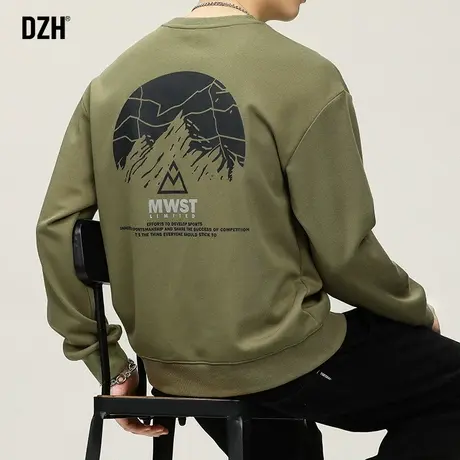 男士秋季卫衣男潮牌男生秋装套头上衣2023新款美式情侣款外套男款商品大图