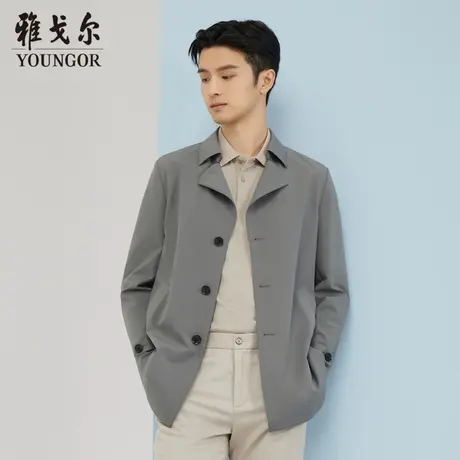 雅戈尔奥莱 商场同款男士单夹克秋季新款官方店商务休闲夹克外套商品大图