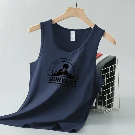 莫代尔冰丝背心男健身篮球夏季跨栏速干凉感吊带无袖t恤运动坎肩商品大图
