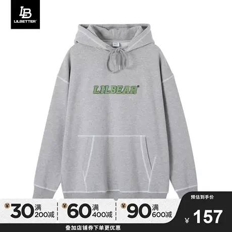 Lilbetter连帽卫衣男秋冬新款ins潮牌休闲情侣外穿宽松男装上衣商品大图
