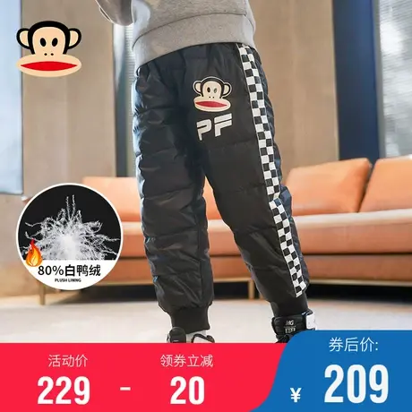 大嘴猴童装新款冬季男童羽绒裤中大童加厚保暖裤外穿儿童鸭绒轻薄商品大图