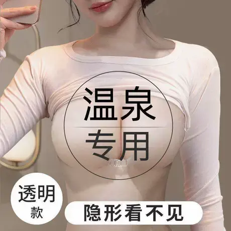 透明硅胶胸贴游泳专用聚拢上托加厚胸垫泳衣比基尼隐形防水乳贴夏商品大图