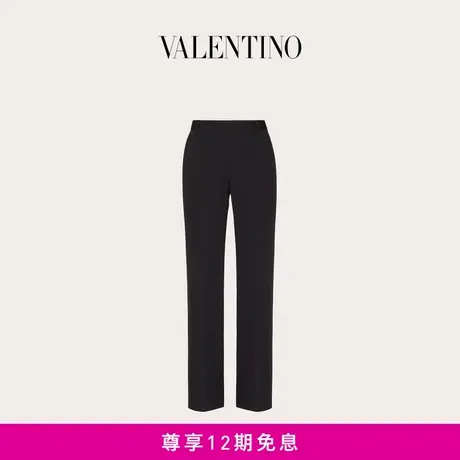 【24期免息】华伦天奴VALENTINO男士单色羊毛长裤商品大图