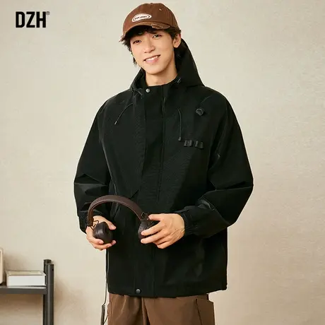 男士冲锋衣男款工装外套男秋季新款男装防风衣爬山穿搭登山服夹克商品大图