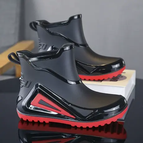 雨鞋男款冬季工地劳保雨靴防水防滑厨房专用耐磨雨天钓鱼工作水鞋商品大图