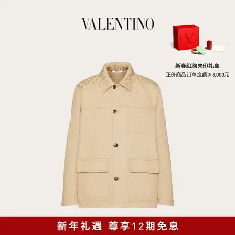 【24期免息】华伦天奴VALENTINO男士V标志重磅棉夹克外套商品大图
