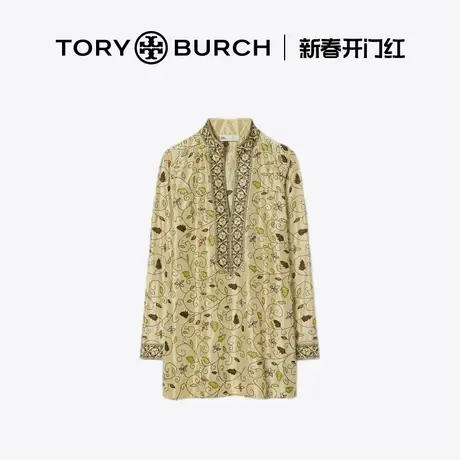【12期免息】TORY BURCH 汤丽柏琦 V领碎花印花上衣 150498商品大图